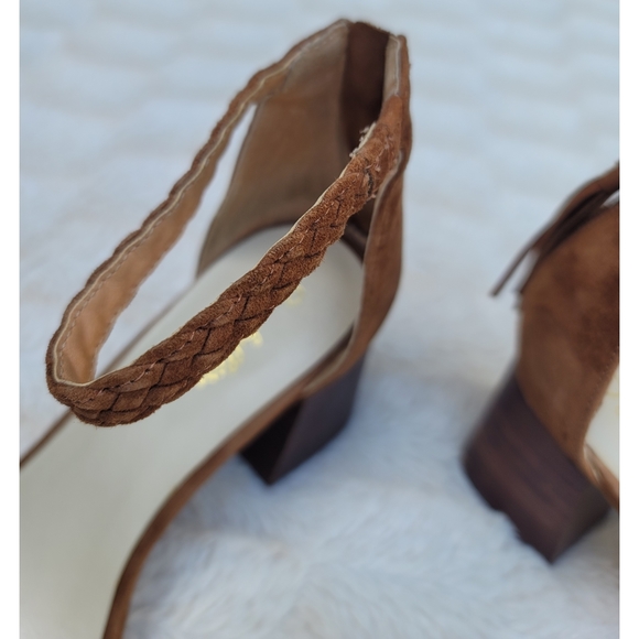 Seychelles brown suede block heel sandals - Picture 6 of 16